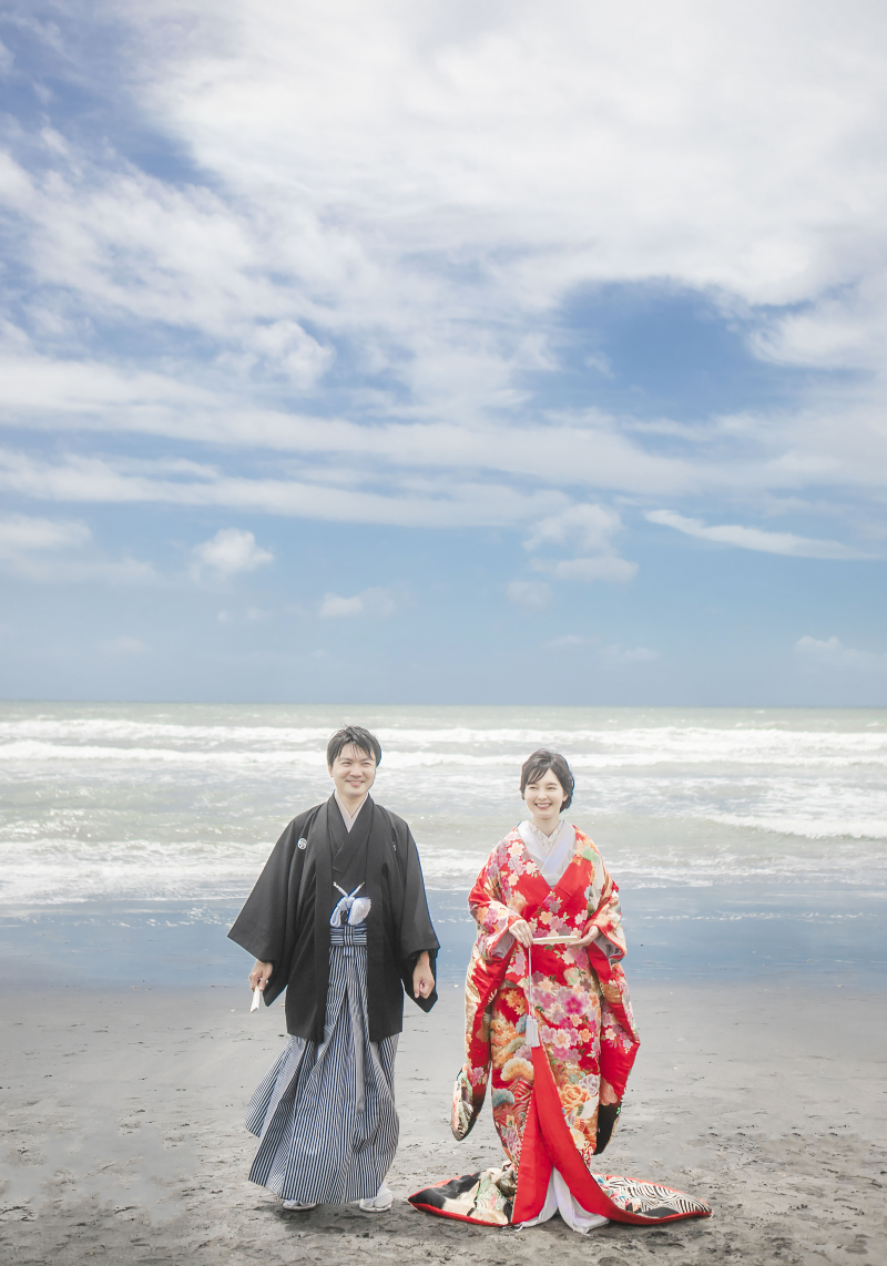 海和装を楽しんで