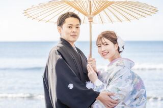 海辺の和装前撮りレポート