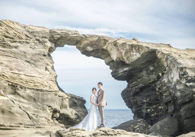 神奈川県・三浦半島の城ケ島フォトウェディング