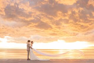 海辺のサンセット撮影【水族館撮影】