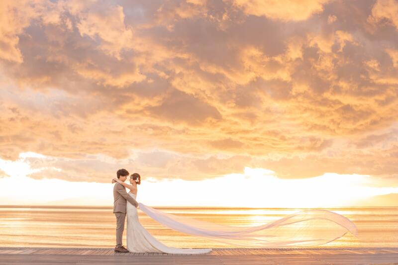 海辺のサンセット撮影【水族館撮影】
