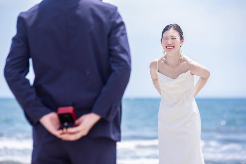 撮影中にプロポーズのシーンも