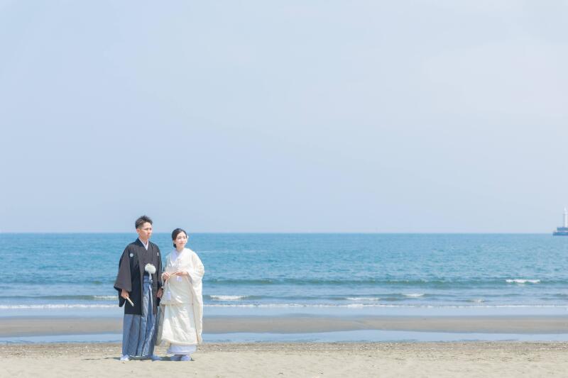 鎌倉高校前の和装前撮り