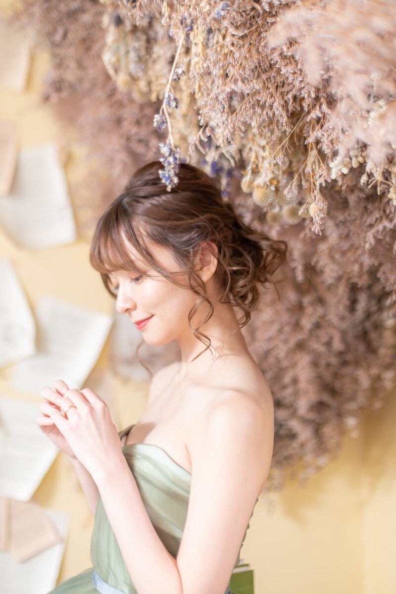 ドライフラワーのシーン