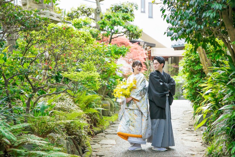 和装にお着替えをして