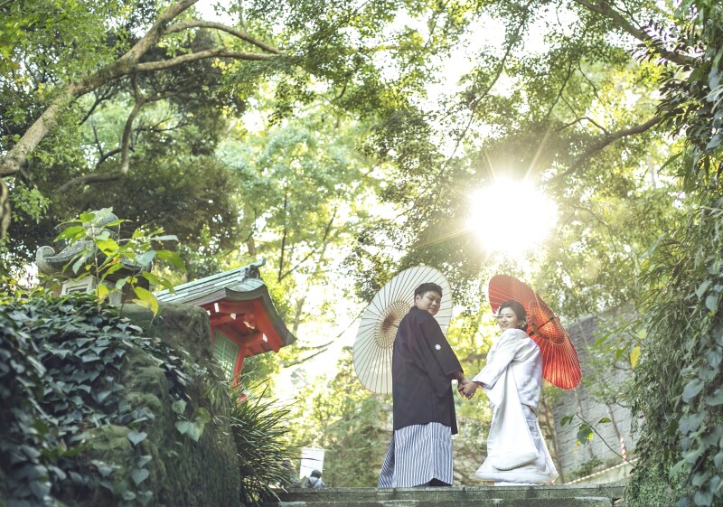 江島神社の和装前撮り