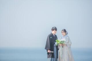 初夏は湘南で和装の前撮り