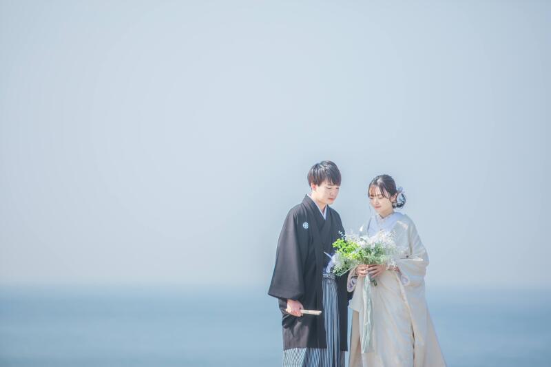 初夏は湘南で和装の前撮り
