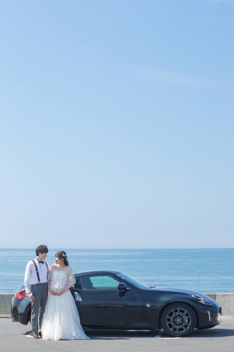 【＆ 車・バイク】自動車やバイクと共にフォトウェディング