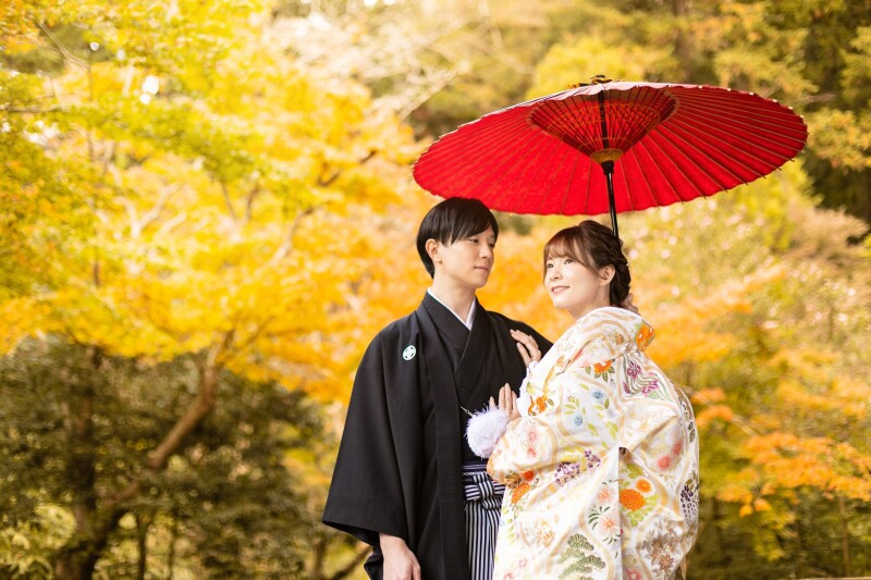 【紅葉ライトプラン】和装の紅葉前撮り撮影 | 和装1着プラン 【80カットデータ】