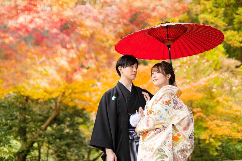 【紅葉限定プラン14万円】 神社ロケーション撮影 | 白無垢or打掛1着プラン