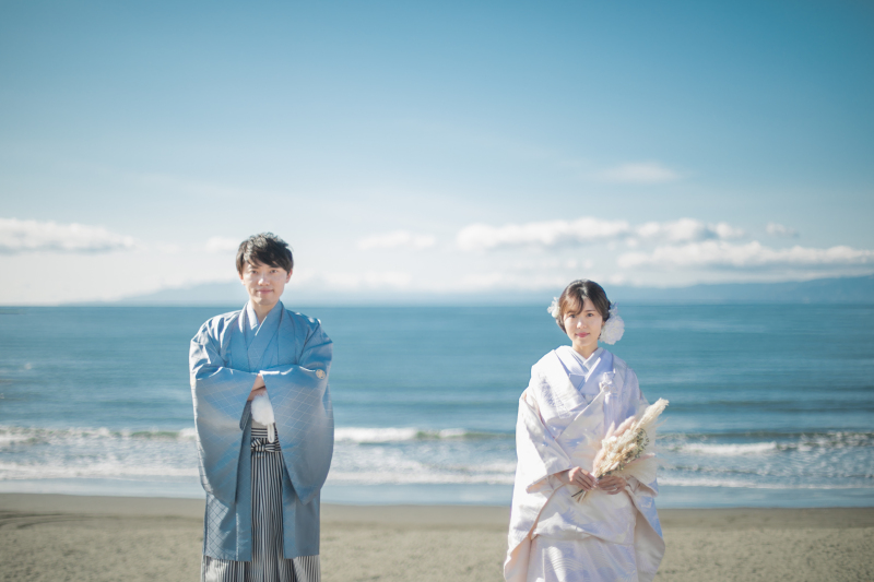 海ロケ & スタジオ撮影 | Wドレス＋白無垢or打掛 2着プラン 【200カットデータ・レタッチ付】