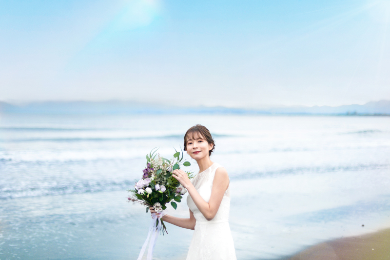 海ロケ & スタジオ撮影 | ドレス1着プラン 【納品200カット・レタッチ付】