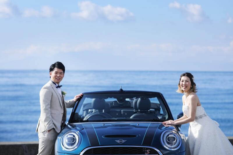 【＆ 車・バイク】自動車やバイクと共にフォトウェディング