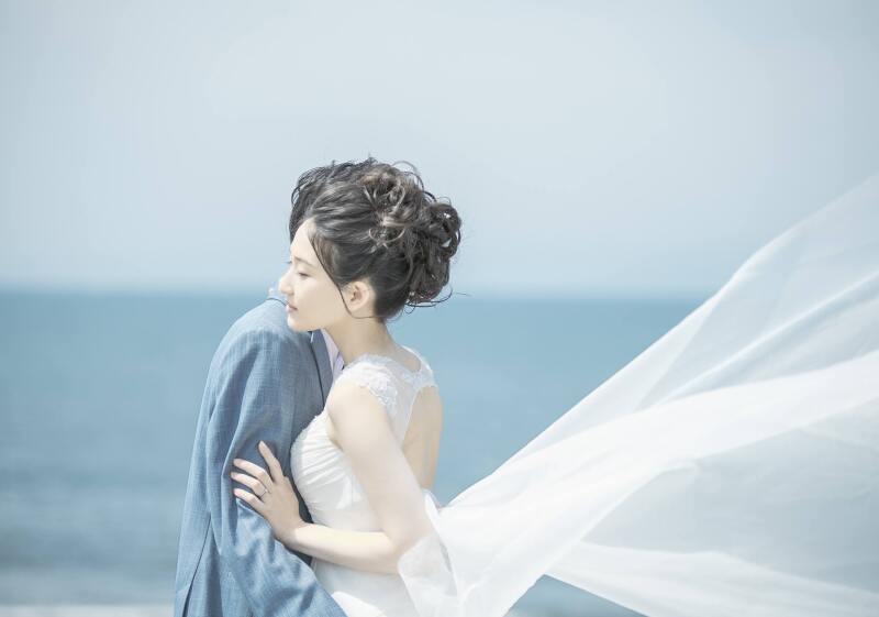 海辺のロケーション撮影 | ドレス1着プラン 【200カットデータ・人物除去レタッチ付】