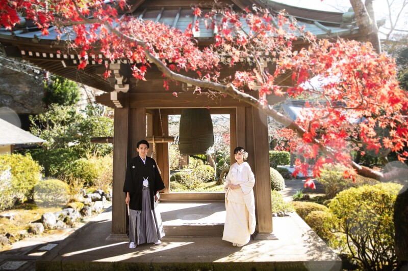 【紅葉限定プラン14万円】 神社ロケーション撮影 | 白無垢or打掛1着プラン