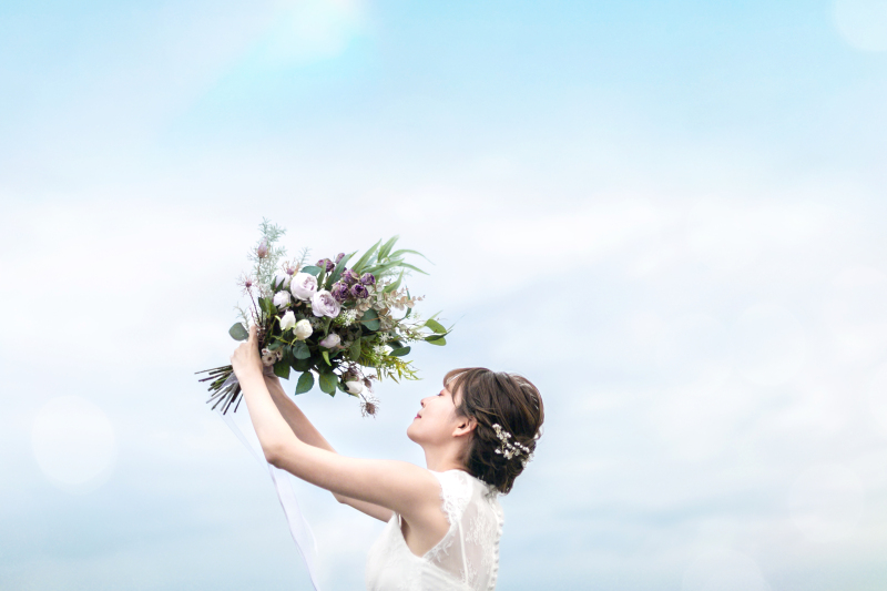 海ロケ & スタジオ撮影 | ドレス 2着プラン 【200カットデータ・レタッチ付】