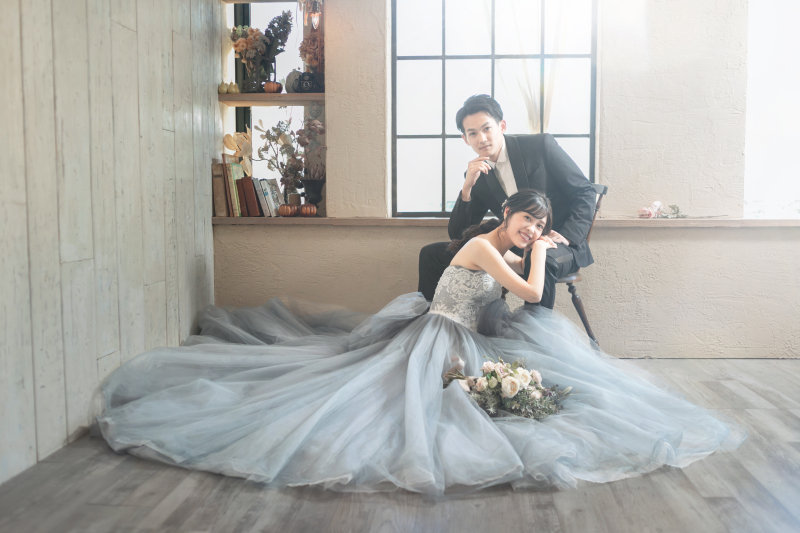 海ロケ & スタジオ撮影 | ドレス 2着プラン 【200カットデータ・レタッチ付】