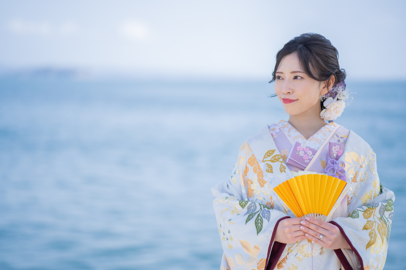 鎌倉らい亭 & 海ロケ | 白無垢or打掛 1着プラン 【200カットデータ・レタッチ付】
