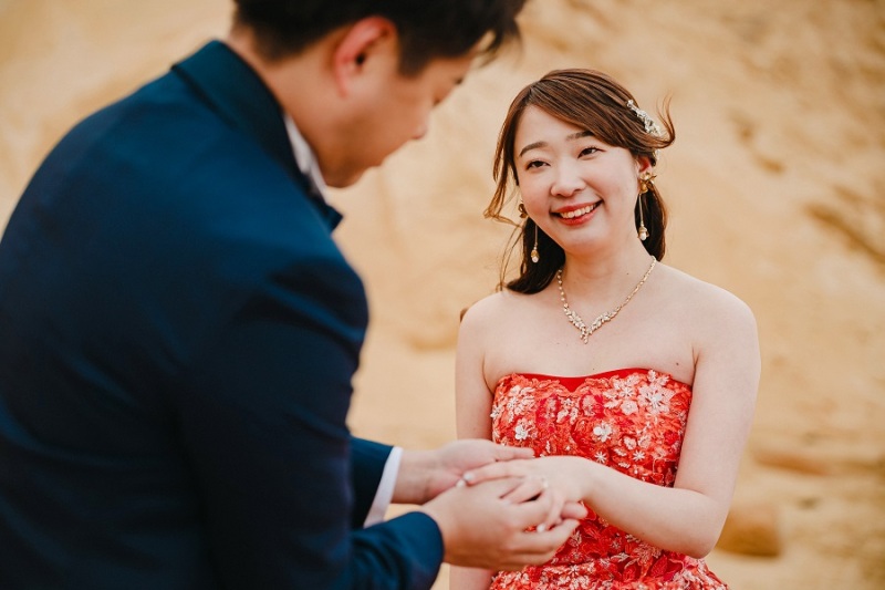 指輪交換ショット