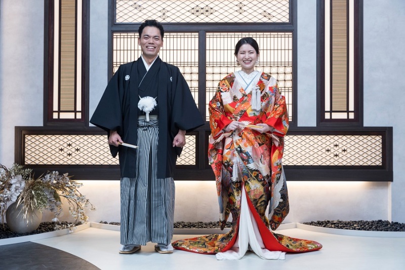 スタジオ撮影で和装も！