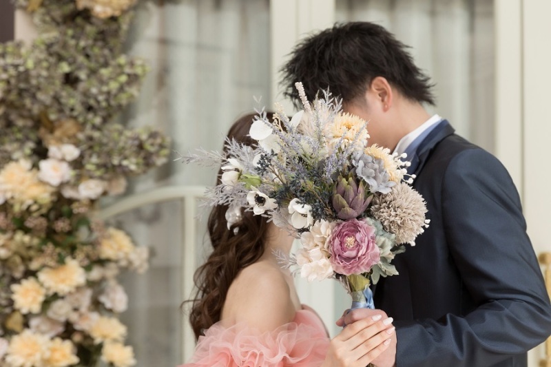 ブーケを持って♡