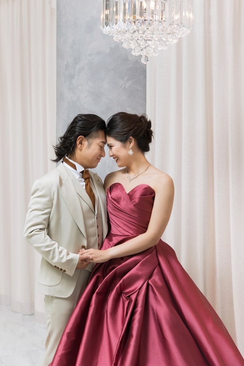 おでこをくっつけて