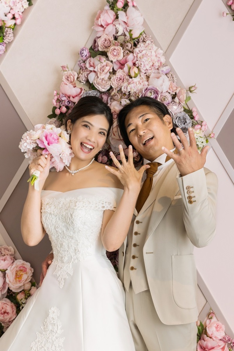 ◇笑顔が素敵なお二人らしいご撮影◇