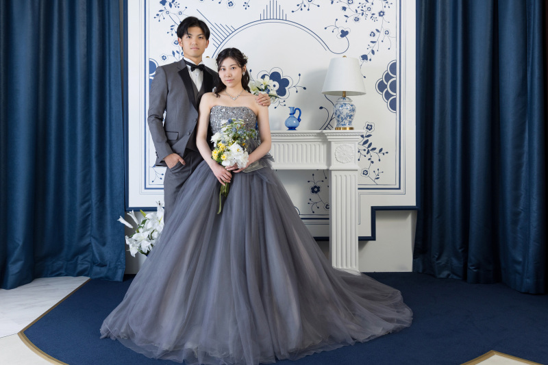 カラードレス&times;タキシード