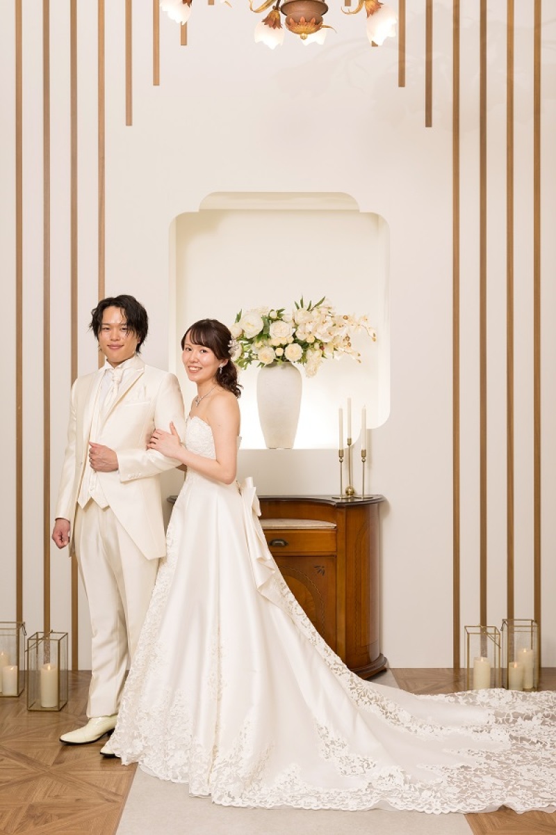 スタジオで洋装にお衣装チェンジ☺︎