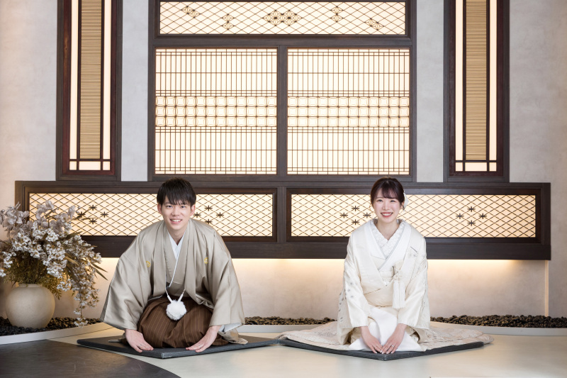 笑顔が素敵なおふたりと撮影スタート！