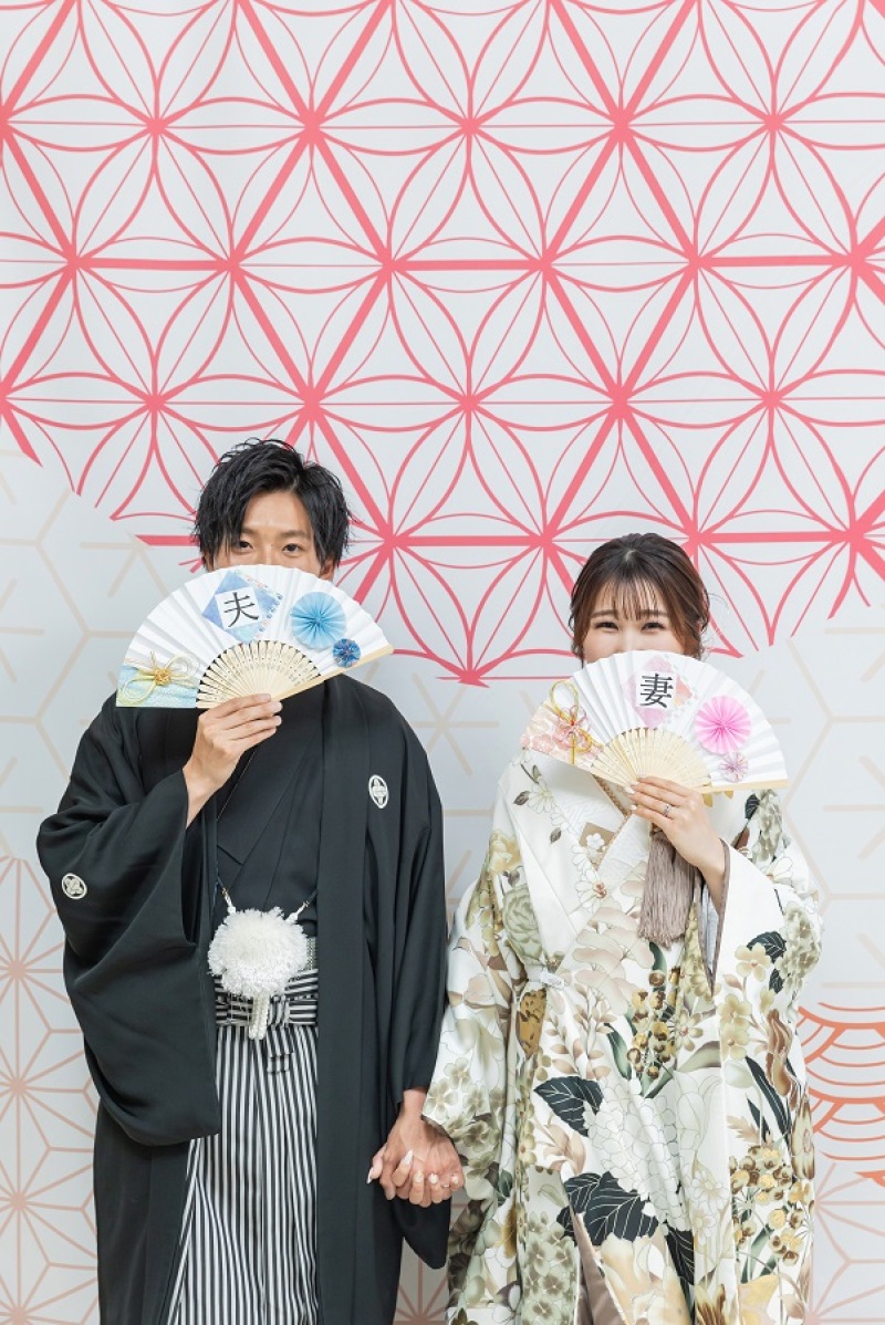 お持ち込みの扇子ショット♪