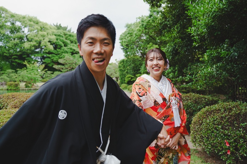お茶目なご新郎様