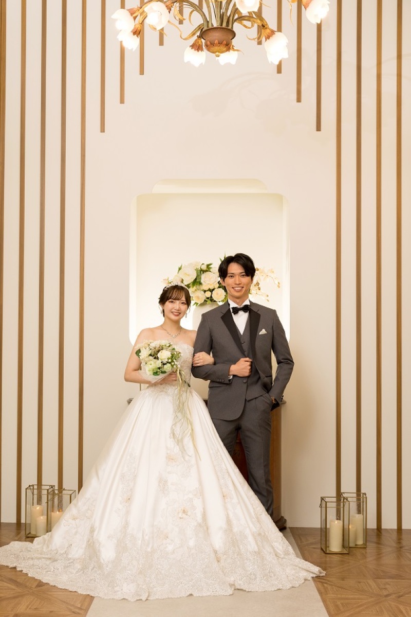 ウェディングドレスにお召替え！