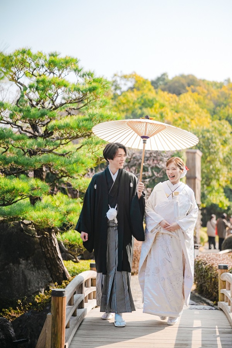 大濠庭園にて撮影スタート！