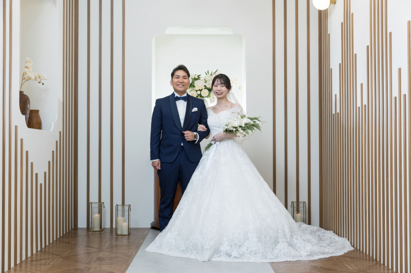 チャペルから撮影スタート!