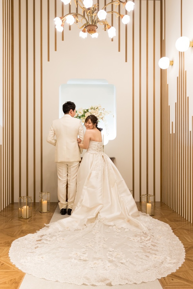 ご新婦様振り向きショット