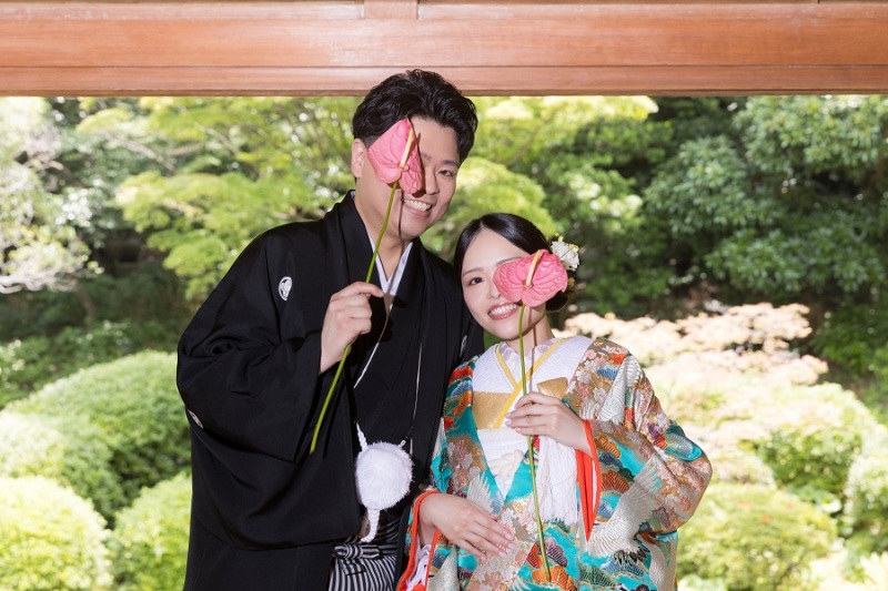 お花を持って♪