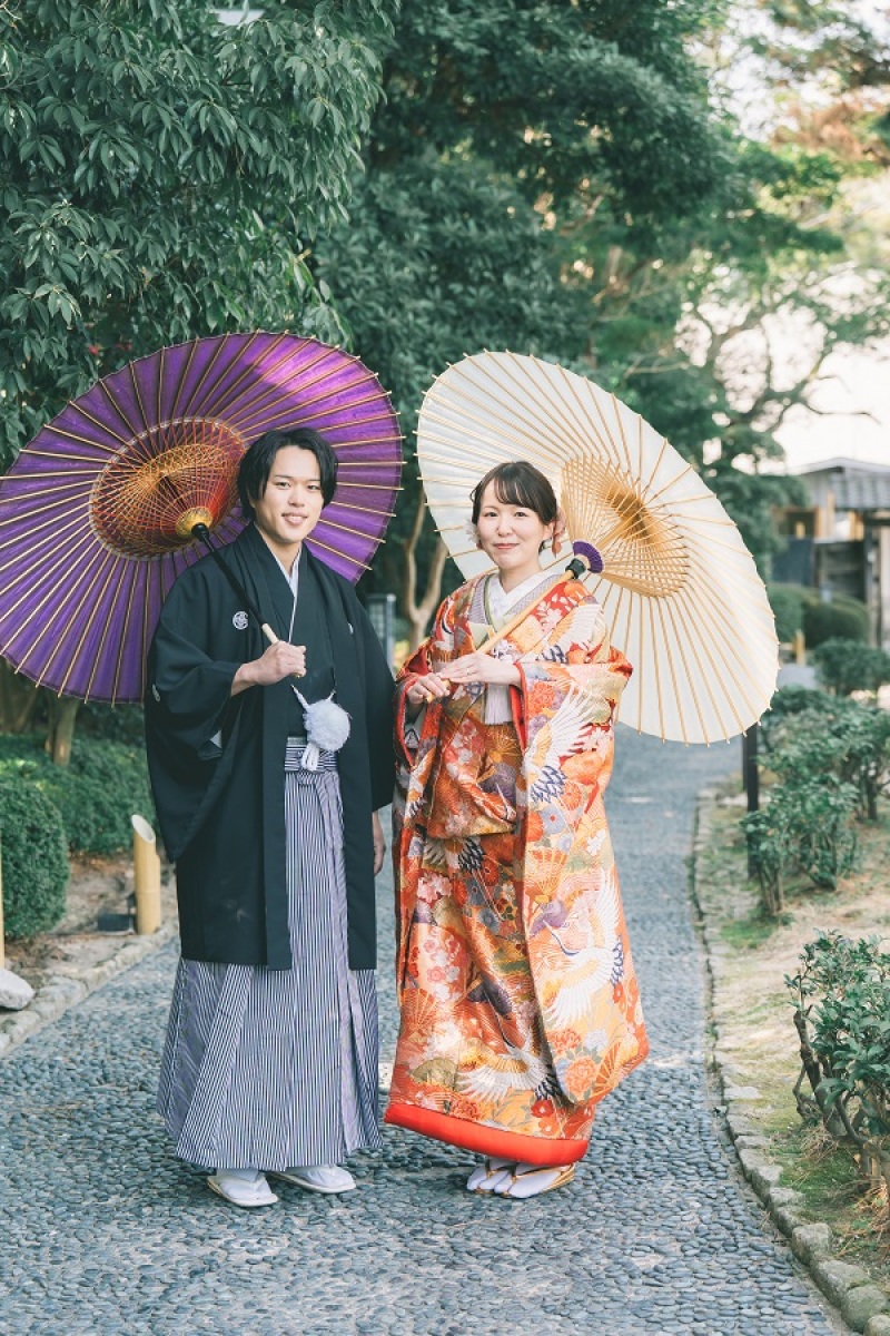 番傘を使って
