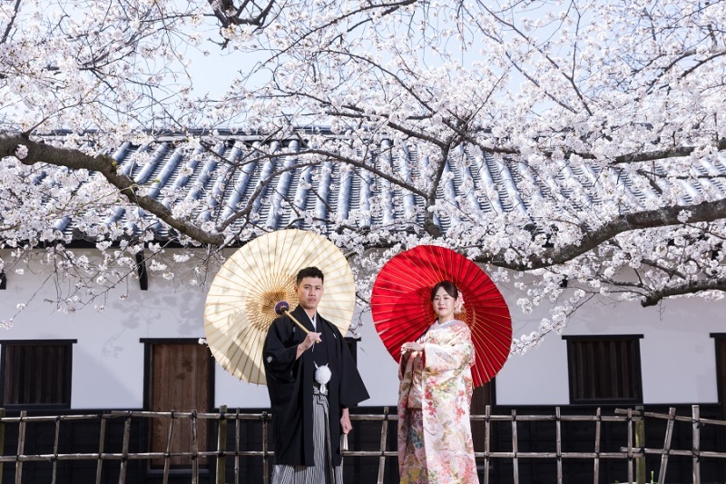 番傘を使って！