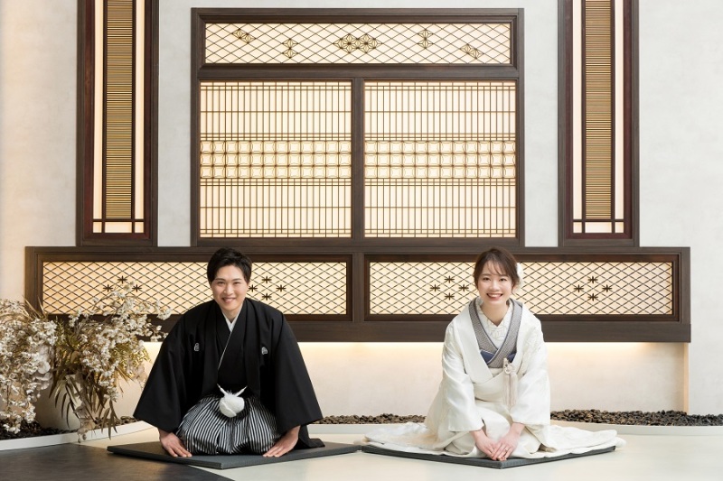 障子でお辞儀ポーズ！