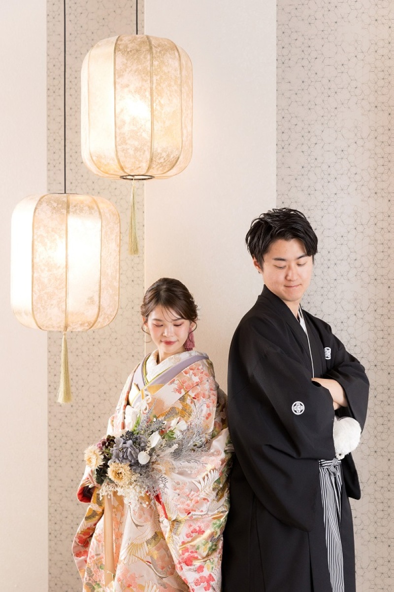 背合わせショット