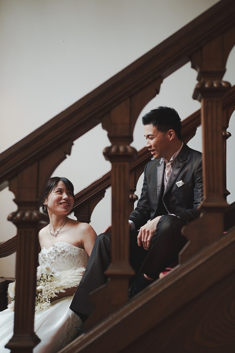 階段の隙間から