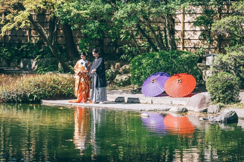 Photo Maison écrin 福岡店_庭園で撮影できる