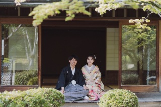 Photo Maison &eacute;crin 福岡店_和装ロケ【大濠日本庭園】