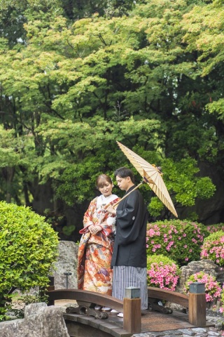 Photo Maison &eacute;crin 福岡店_和装ロケ【大濠日本庭園】