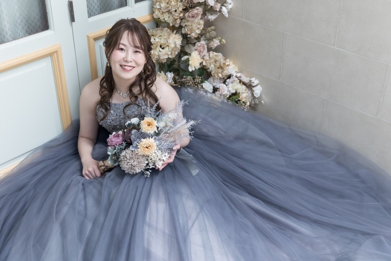 ご新婦様の可愛らしいソロショット♡