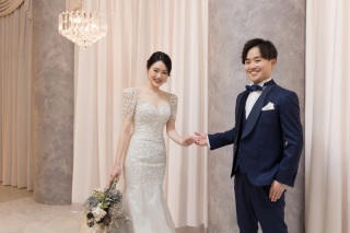 エスコート風ショットで動きのある一枚に！