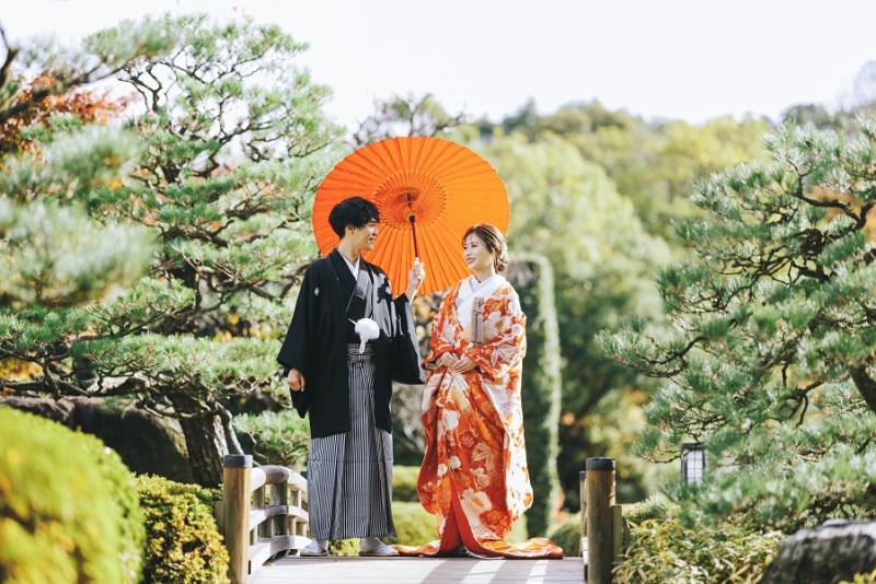 12月末までの撮影のお客様限定【大濠日本庭園+茶室】和装ロケーション撮影プラン - 和装1着&全カットデータ付(100カット)