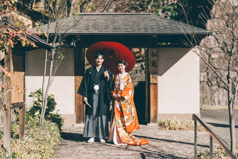 10月末までの撮影のお客様限定【松風園】和装ロケーション撮影プラン - 和装1着&全カットデータ付(100カット)